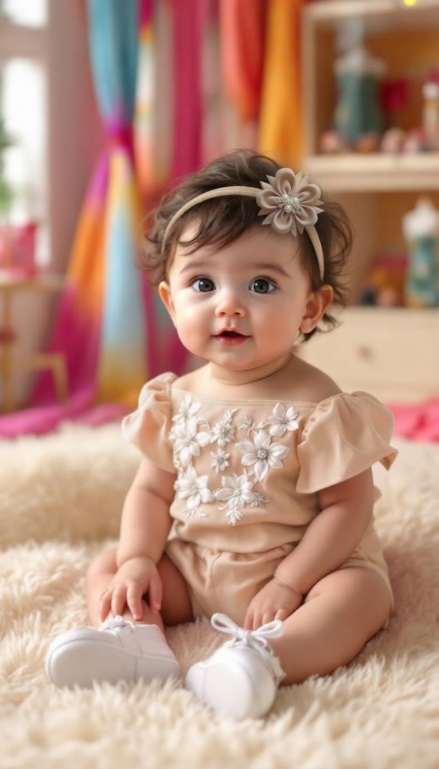 Baby Bow-Style 9-Beige