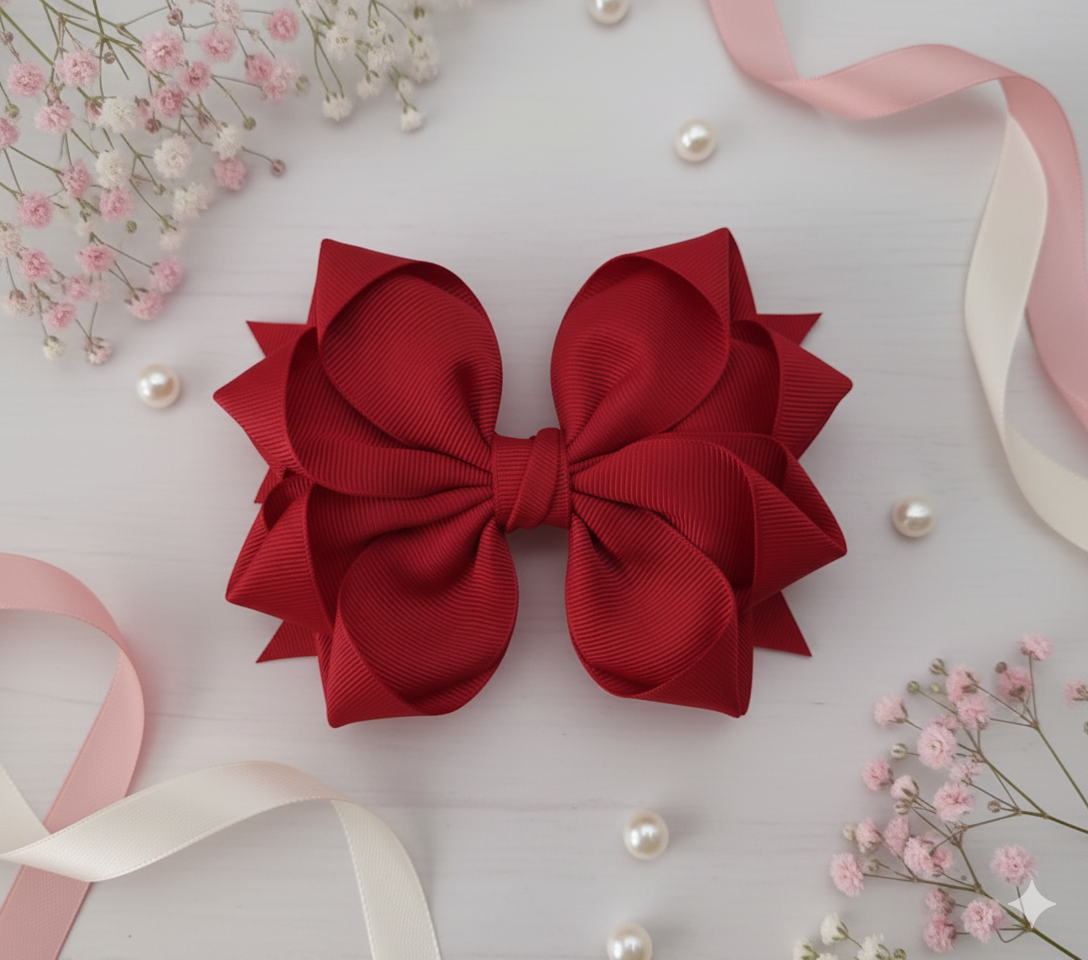 GRB-Boutique Bow-Style 4-Blood Red