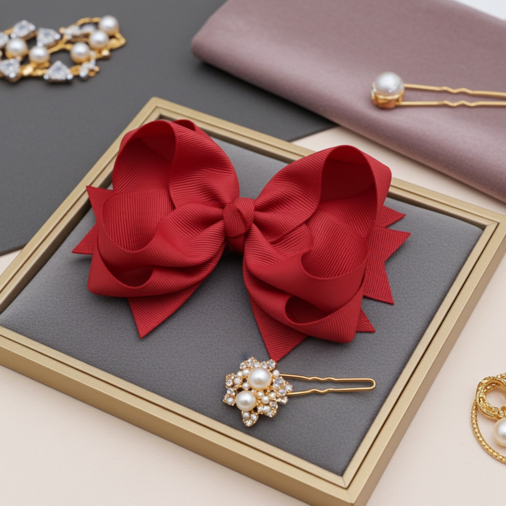 GRB-Boutique Bow-Style 1-Blood Red