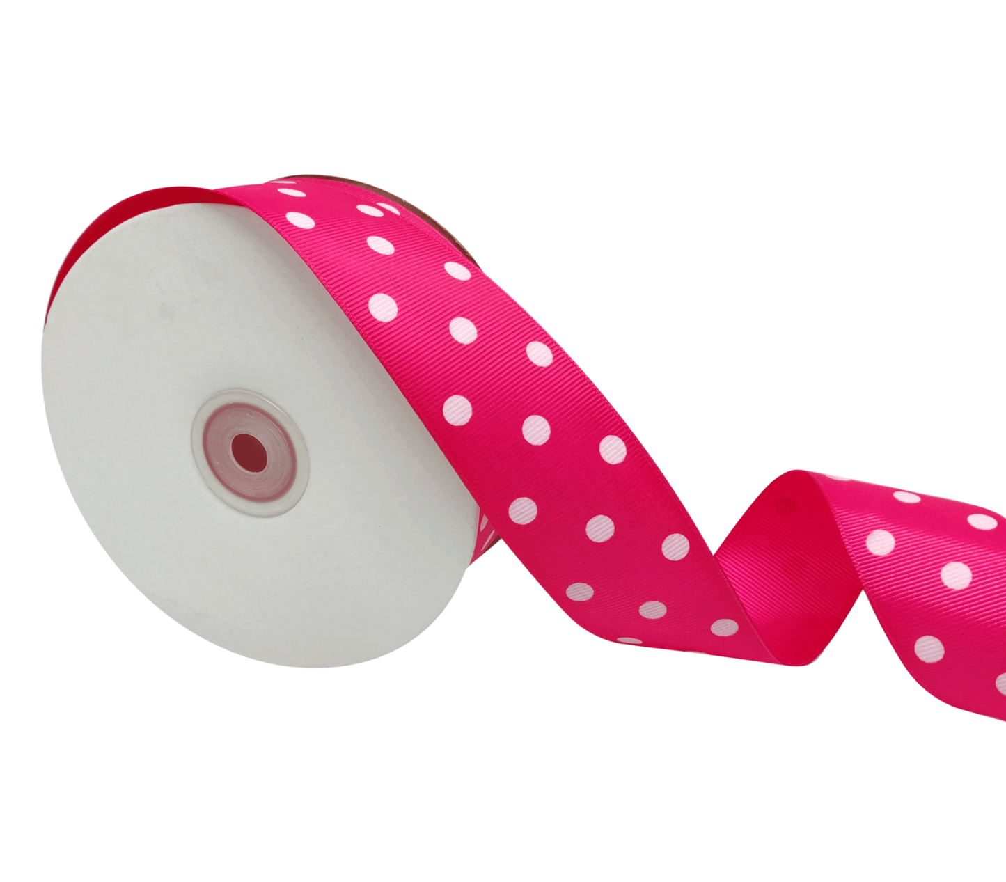 GRB-Twin Clips-Style 2-Pink with White Polka dots