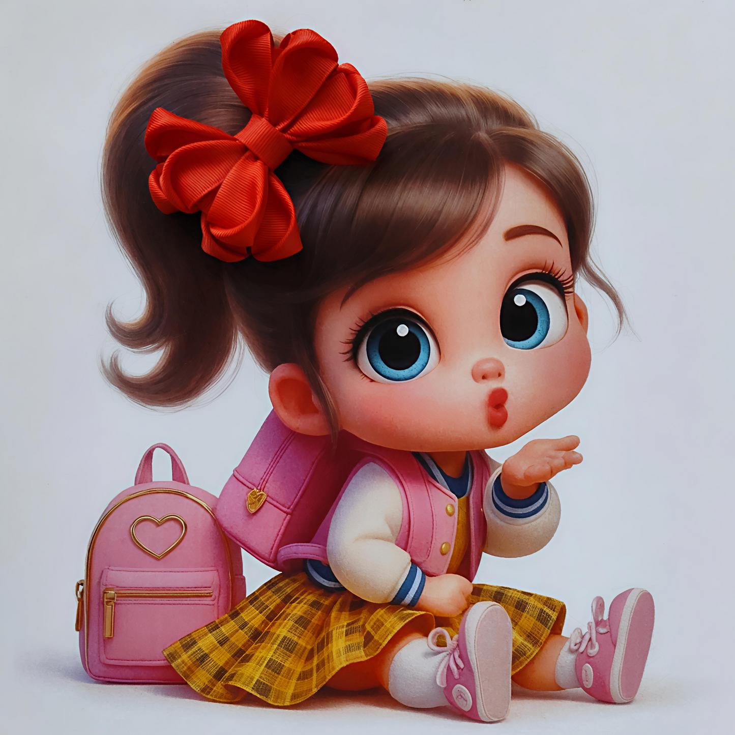 GRB-Boutique Bow-Style 3-Blood Red