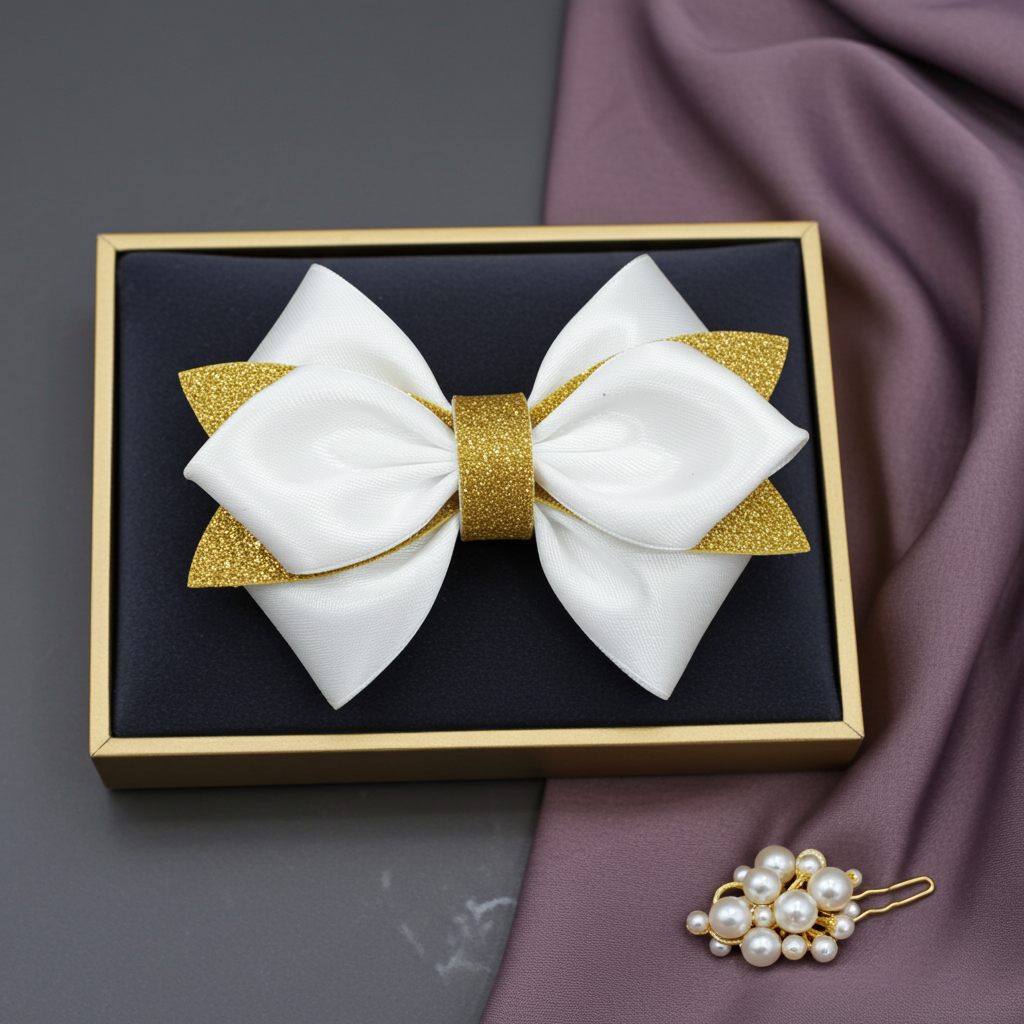 SatinRibbon-Bow-Style2-White