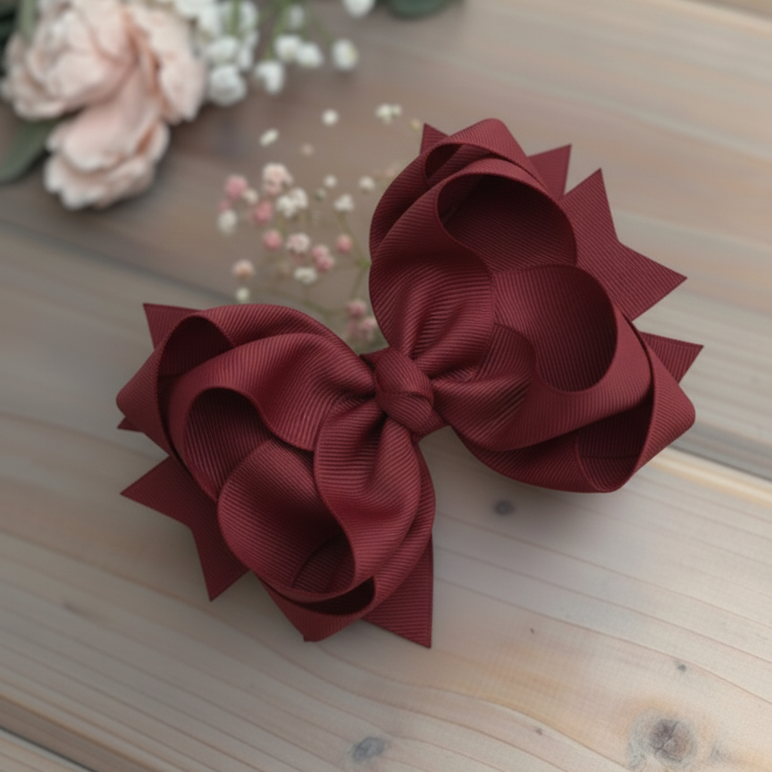 GRB-Boutique Bow-Style 1-Maroon