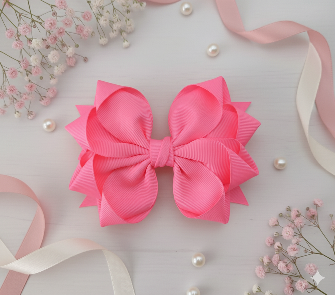 GRB-Boutique Bow-Style 4-Neon Pink
