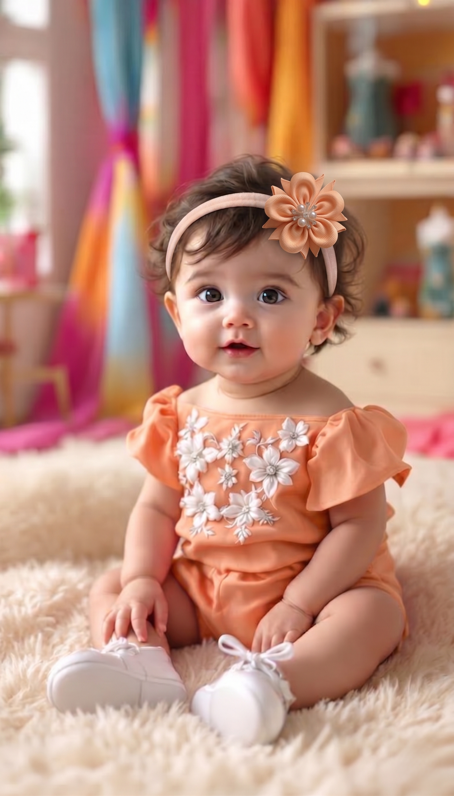 Baby Bow-Style 9-Peach