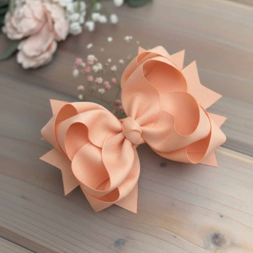 GRB-Boutique Bow-Style 1-Peach