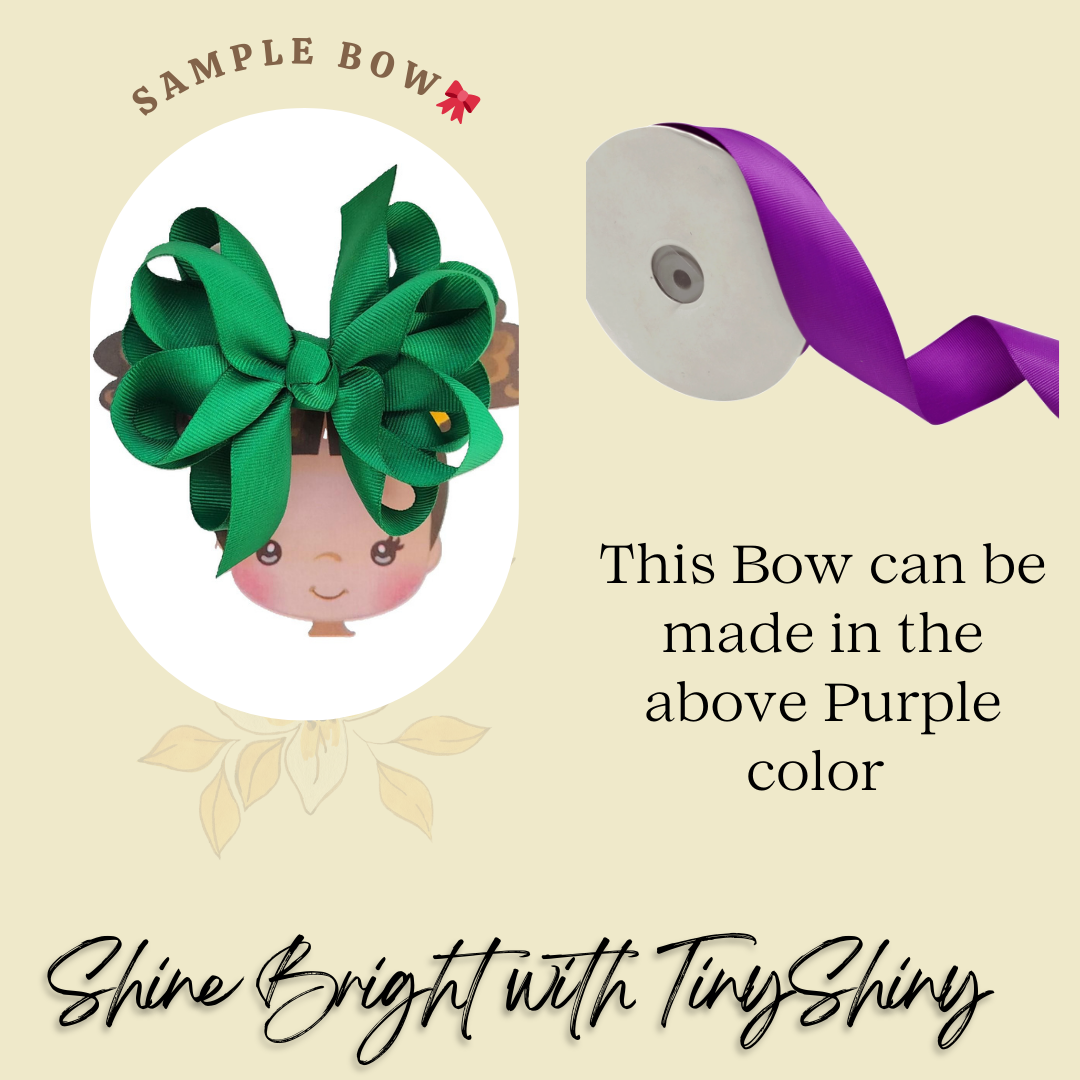 Octopus Bow - Medium - Purple