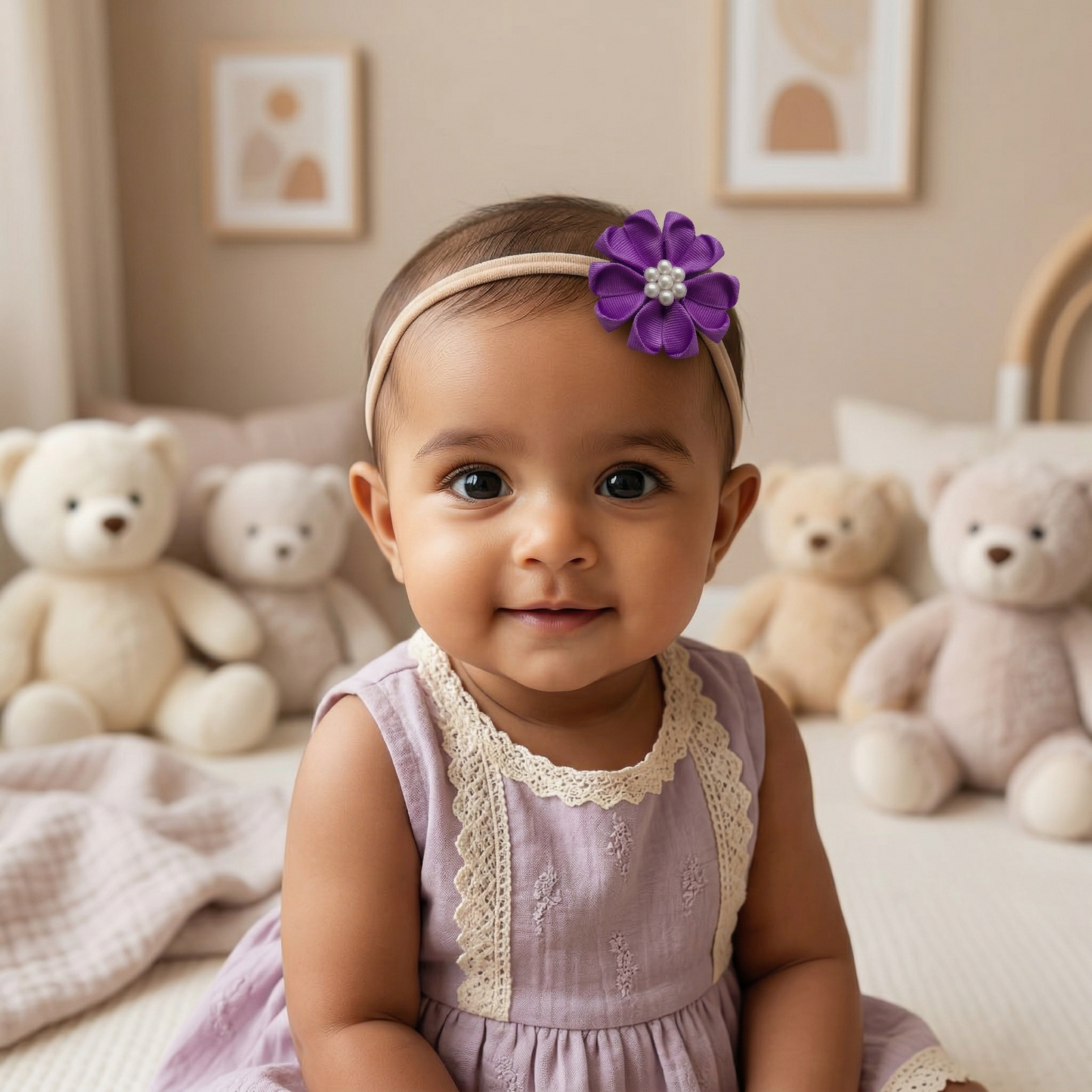 Baby Bow-Style 10-Light Purple