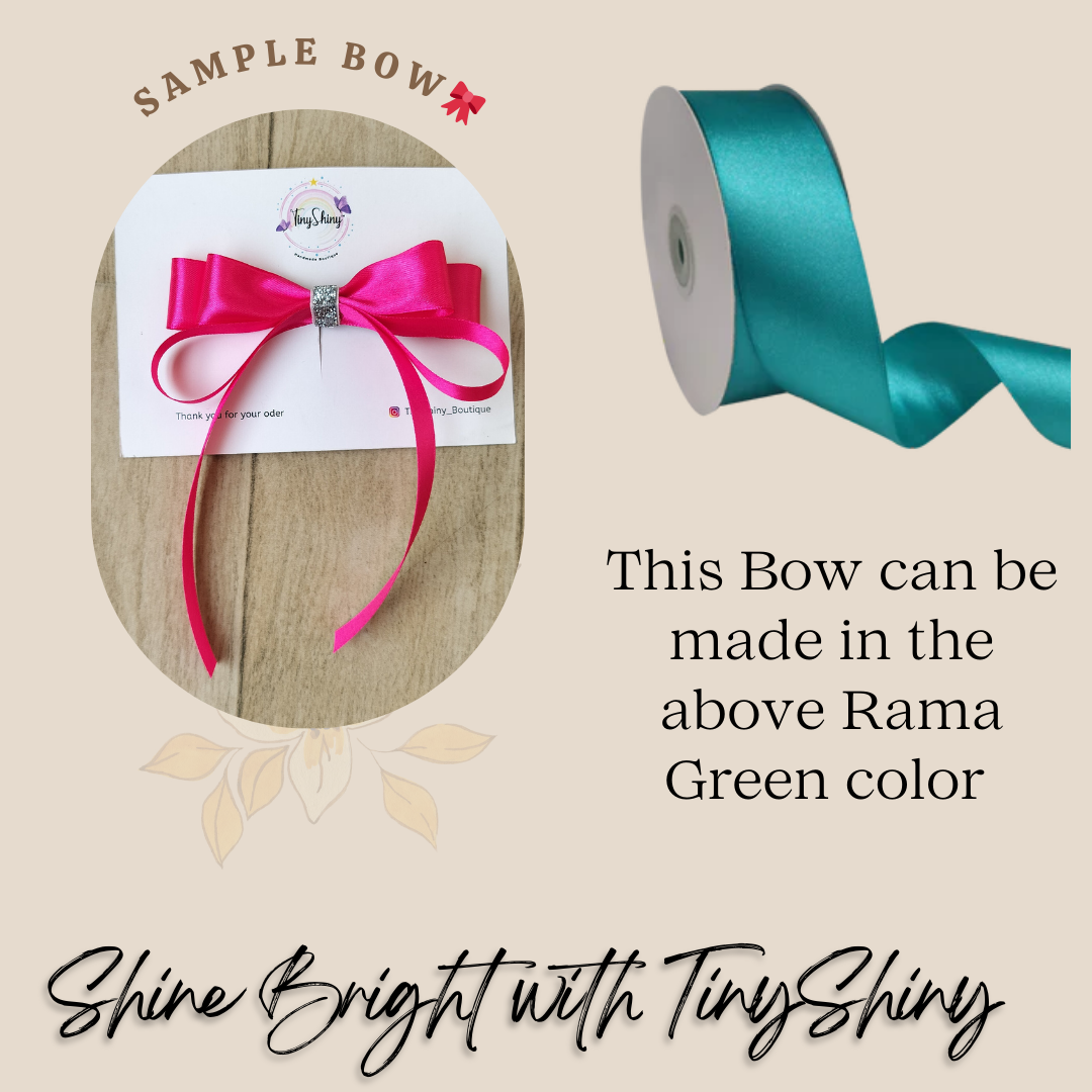 SatinRibbon-Bow-Style7-Rama Green