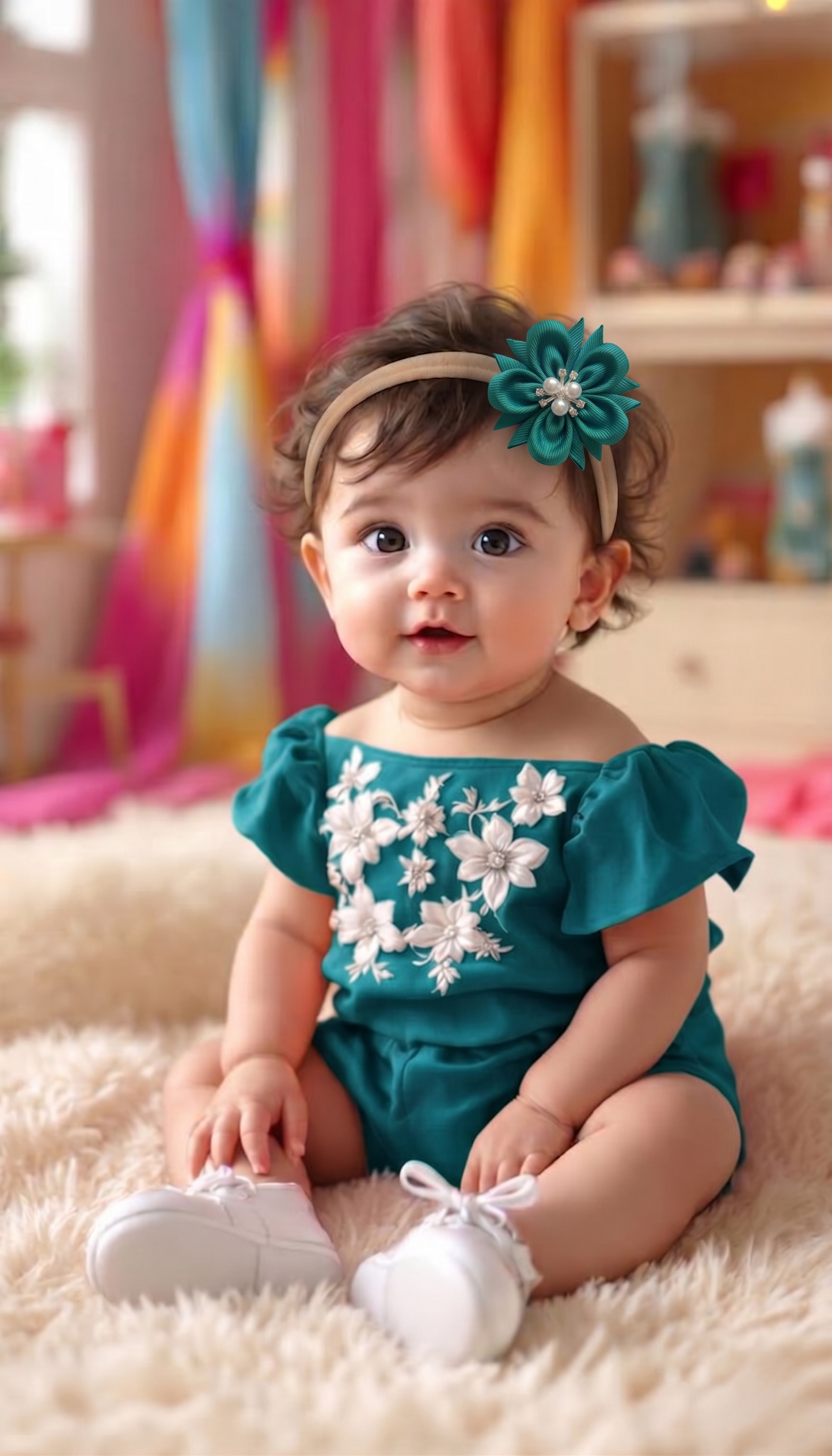 Baby Bow-Style 9-Rama Green