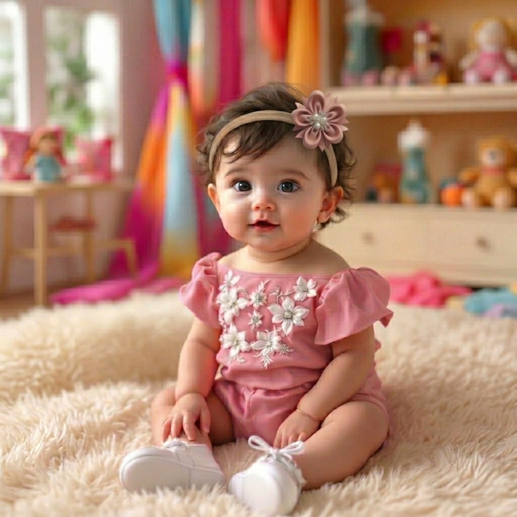 Baby Bow-Style 9-Rose Gold