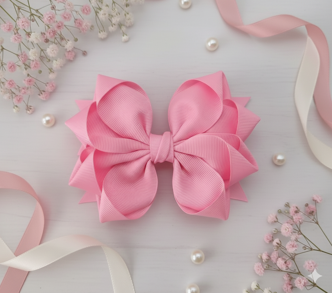GRB-Boutique Bow-Style 4-Rose Pink