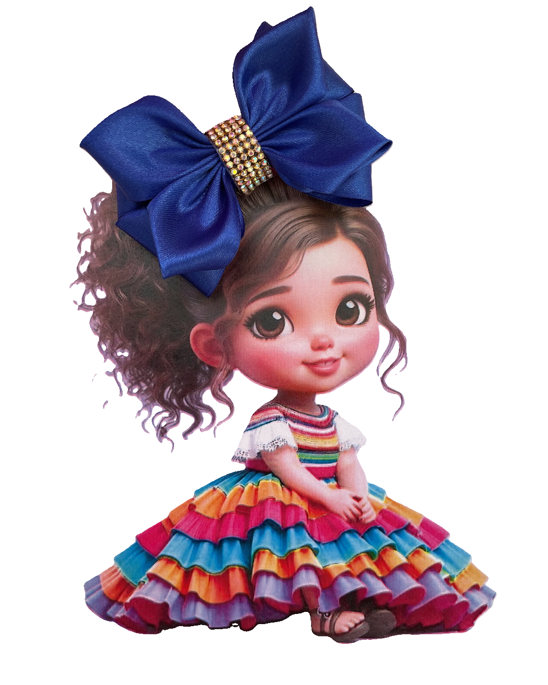 SatinRibbon-Bow-Style3-Royal Blue