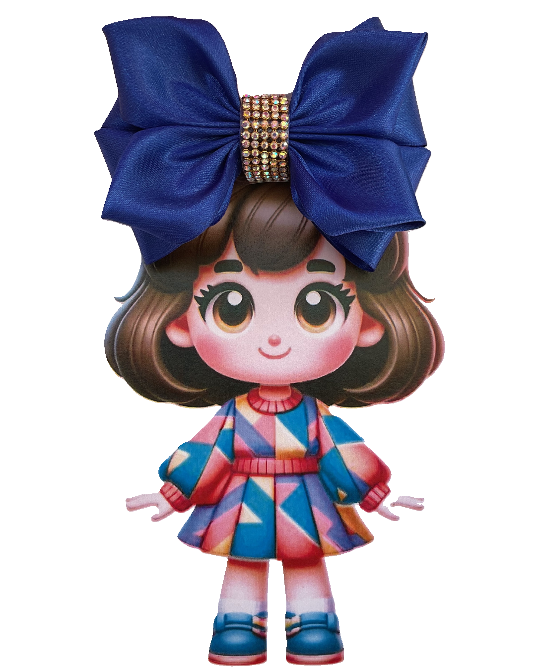 SatinRibbon-Bow-Style3-Royal Blue