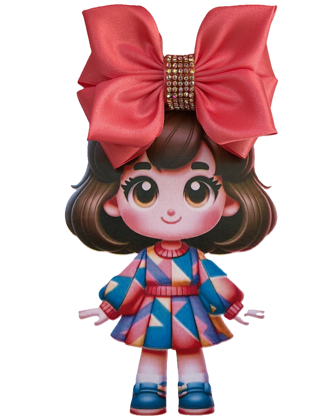 TinyShiny Satin Ribbon Hair Bow-S3-RosePink