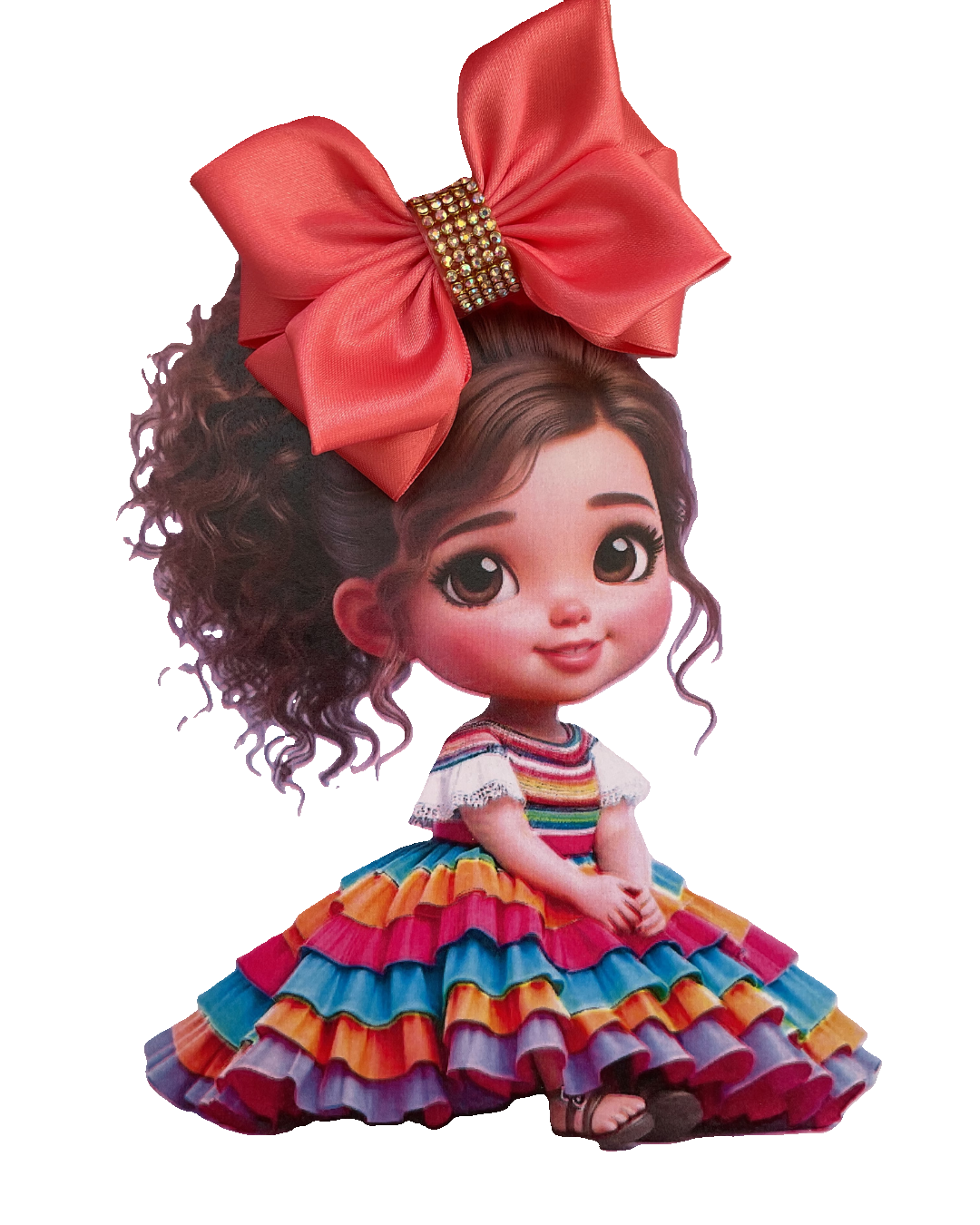 TinyShiny Satin Ribbon Hair Bows-S3-RosePink