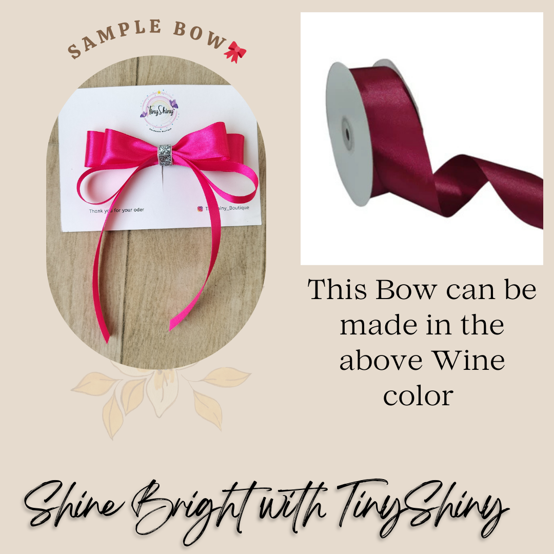 SatinRibbon-Bow-Style7-Wine Red