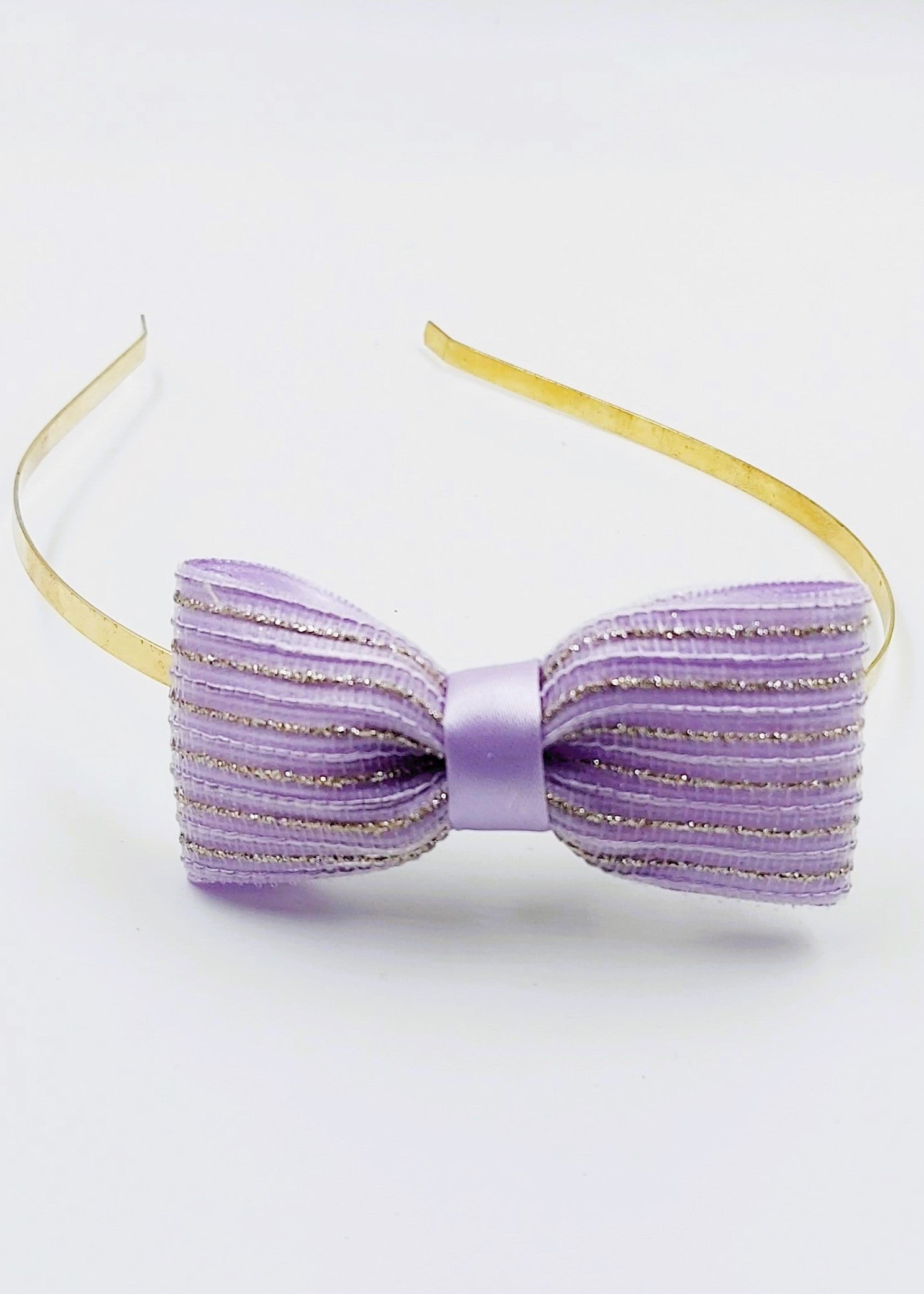Zari Ribbon Bow with Metal Headband