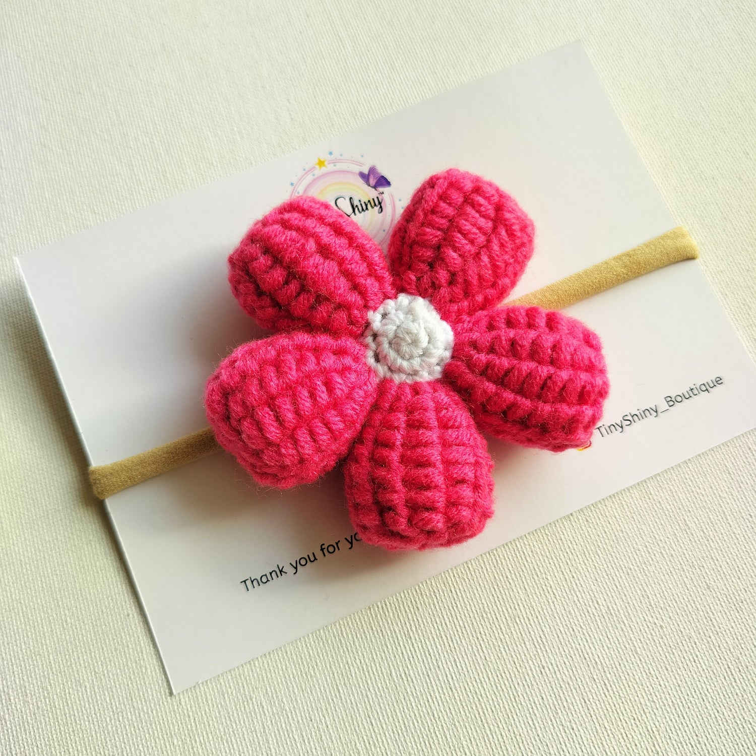 Puffy Flower Bow with Baby Soft Headband