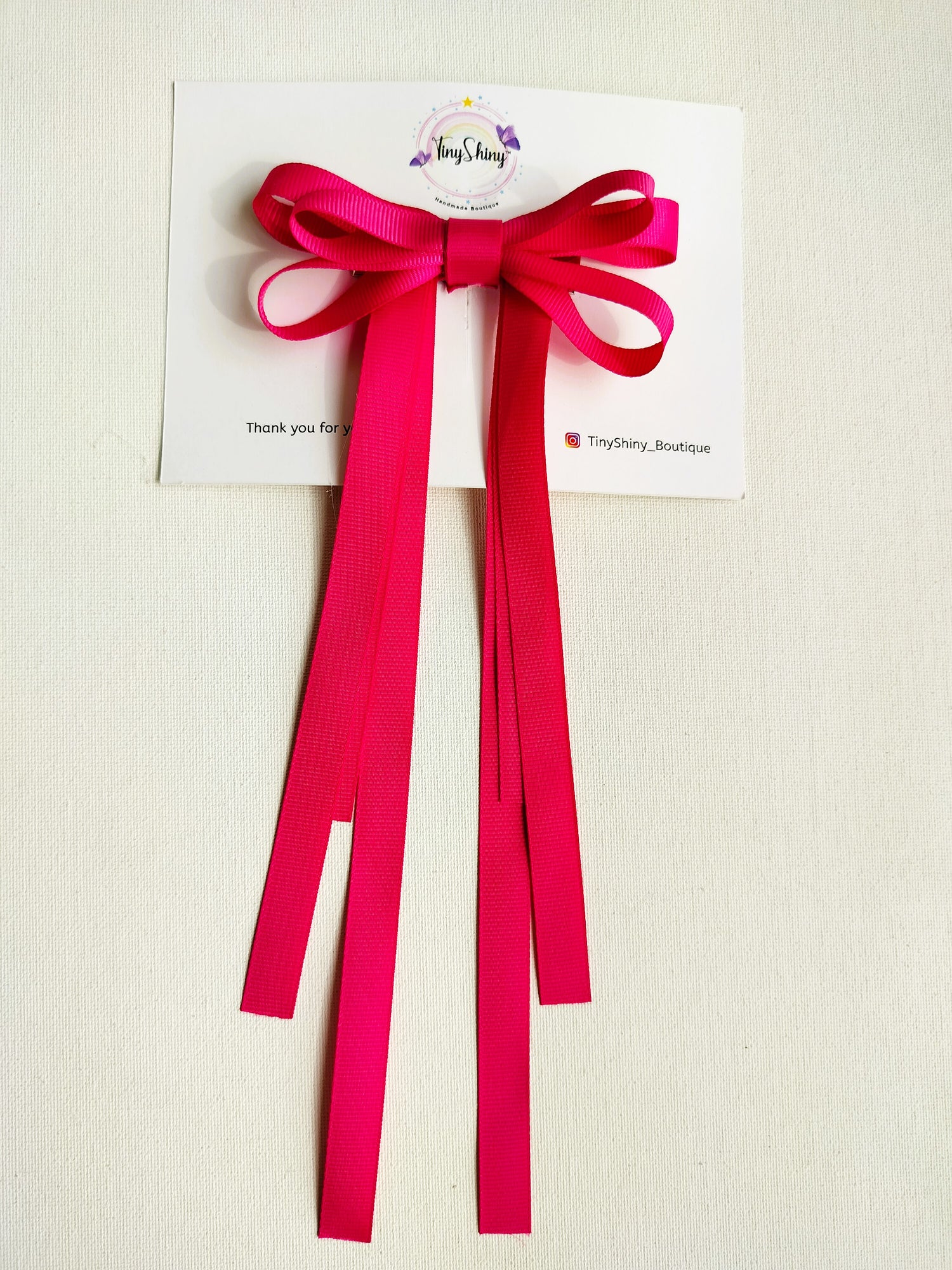 Grosgrain Ribbon Long Tail Bow