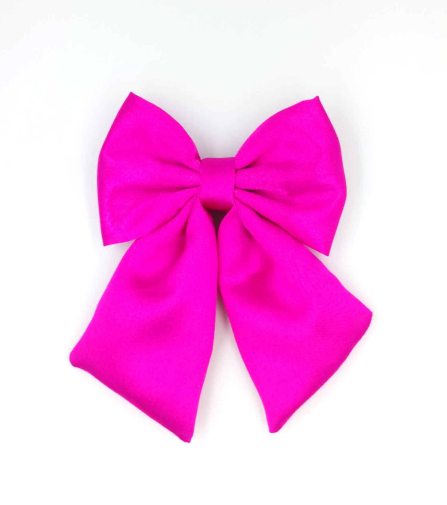 Satin Fabric - Pigtail Bows - Solid Colors