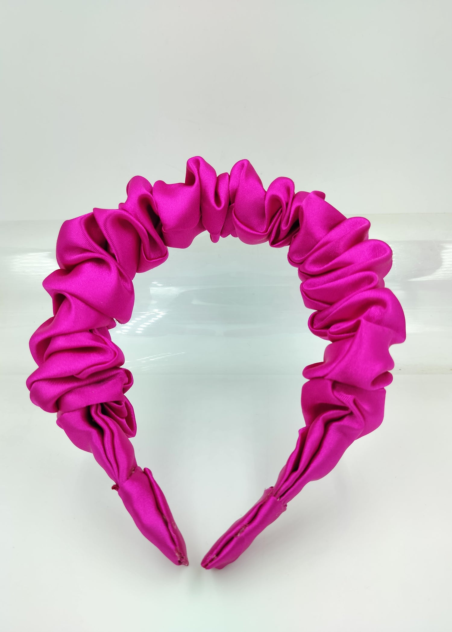 Satin Fluffy scrunchie headband