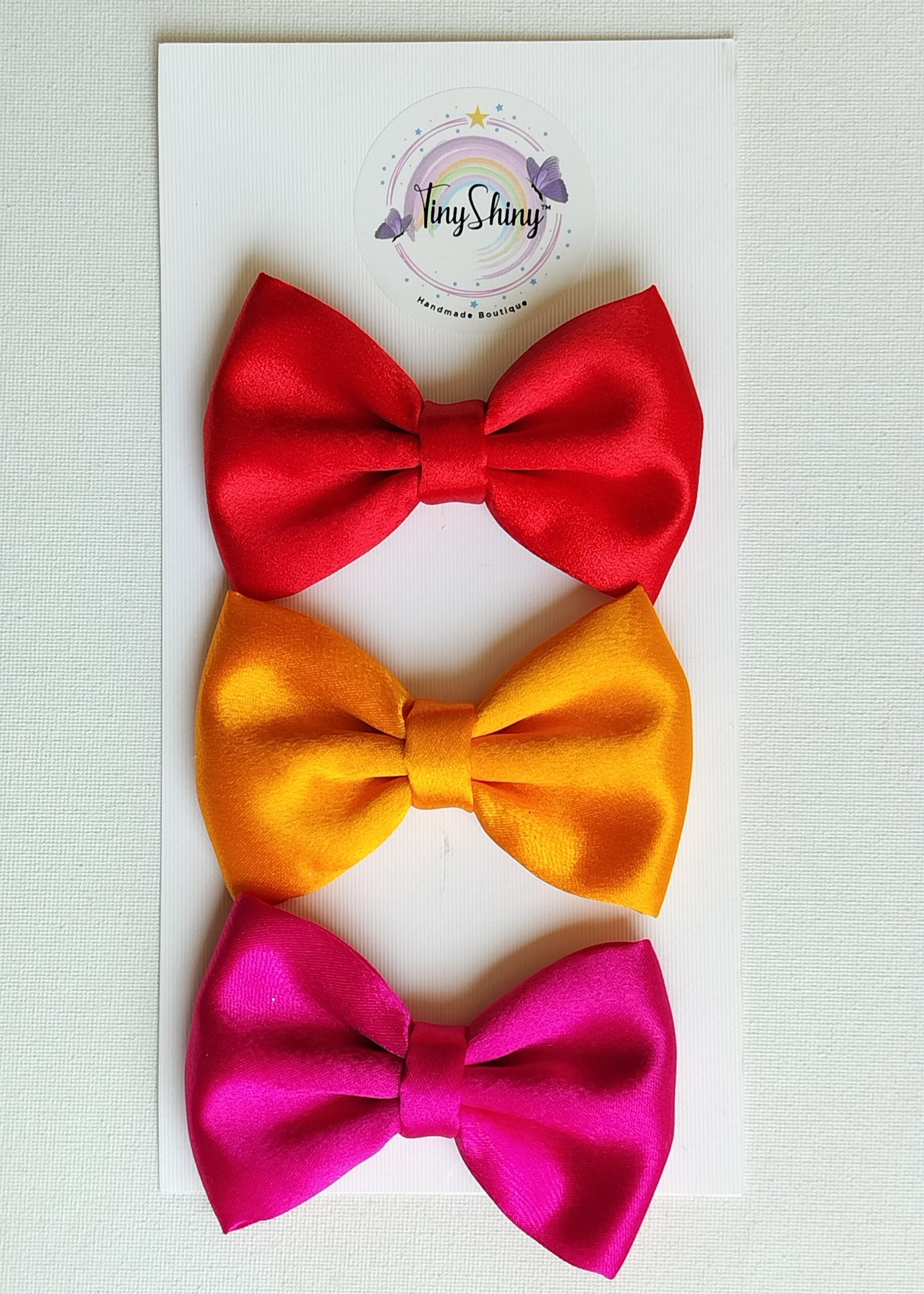 Satin Fabric Bows - Solid Colors