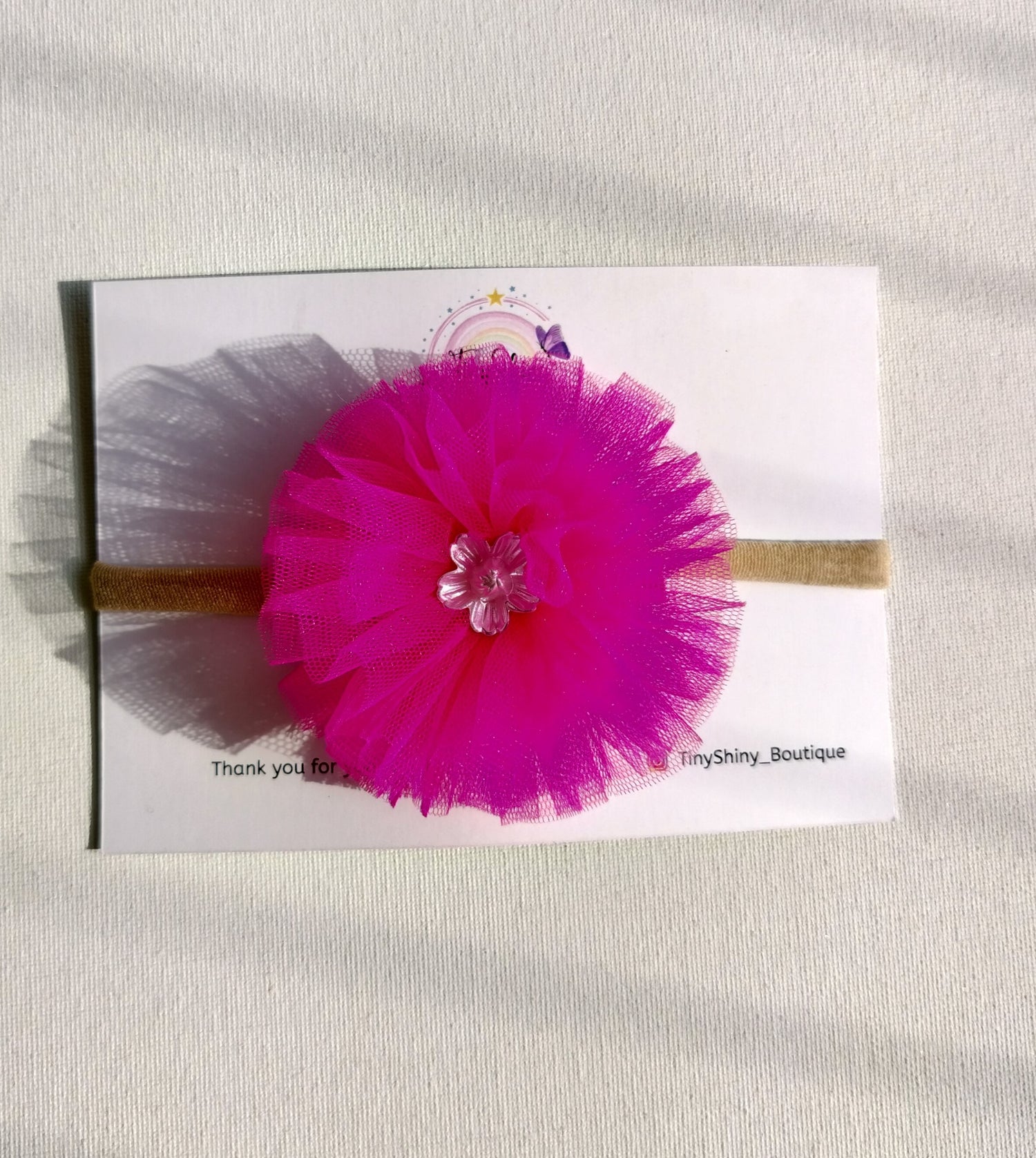 PomPom Bows with babysoft headband