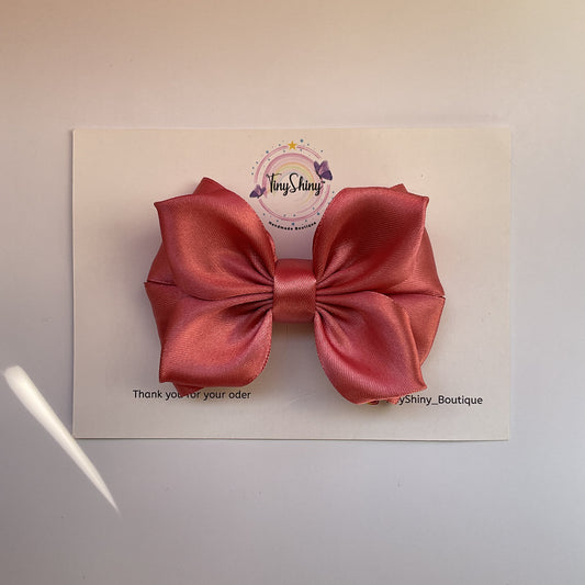 SatinRibbon-Bow-Style5-Dark Rose Gold