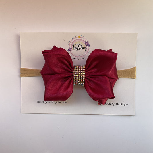 SatinRibbon-Bow-Style3.1-Maroon