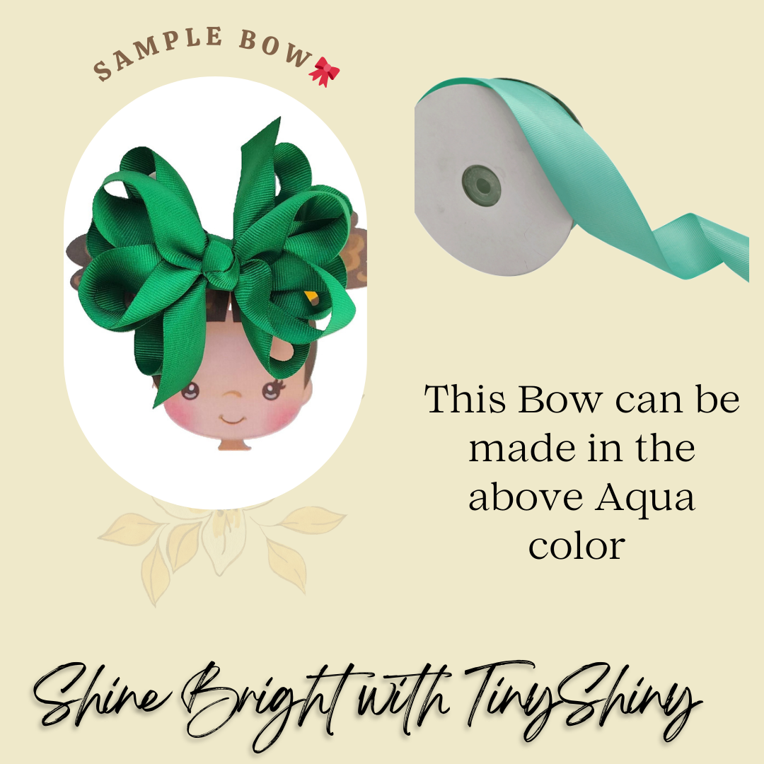 Octopus Bow - Medium -  Aqua
