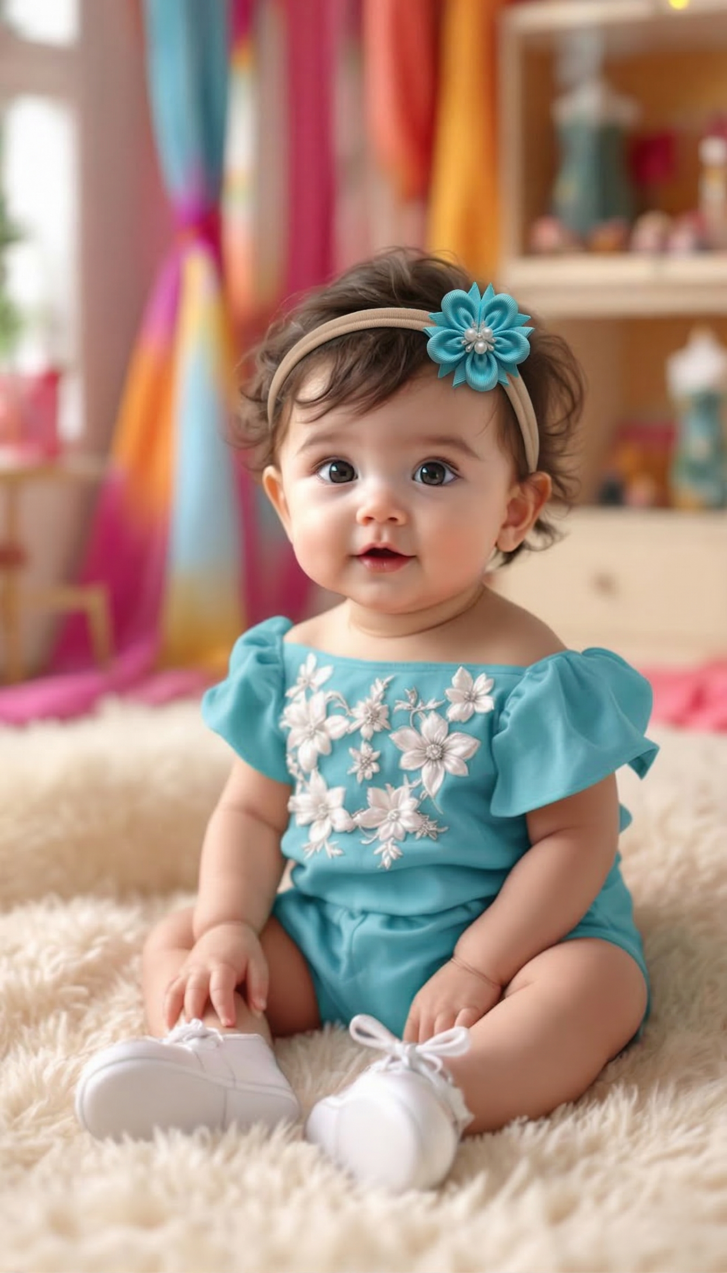 Baby Bow-Style 9-Aqua