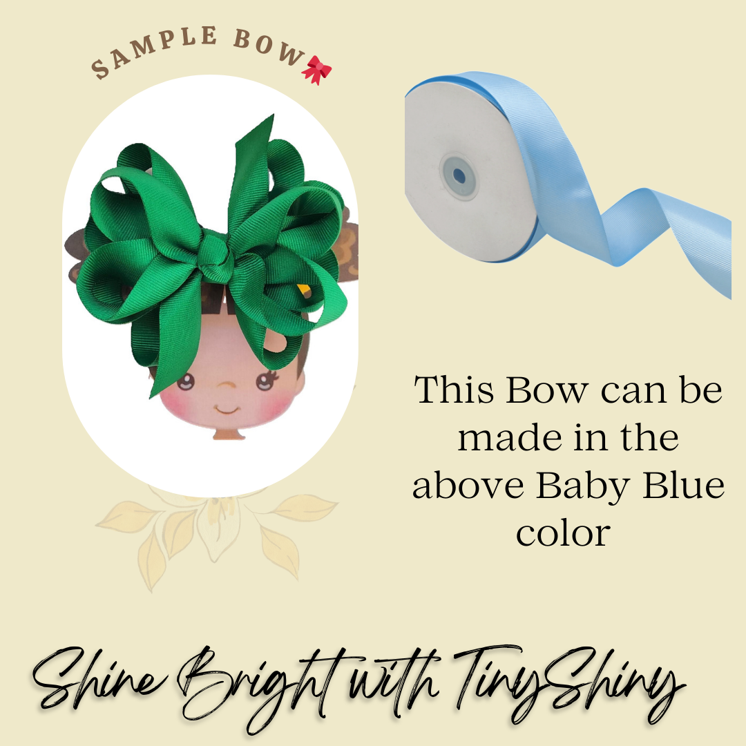 Octopus Bow - Medium -  Baby Blue