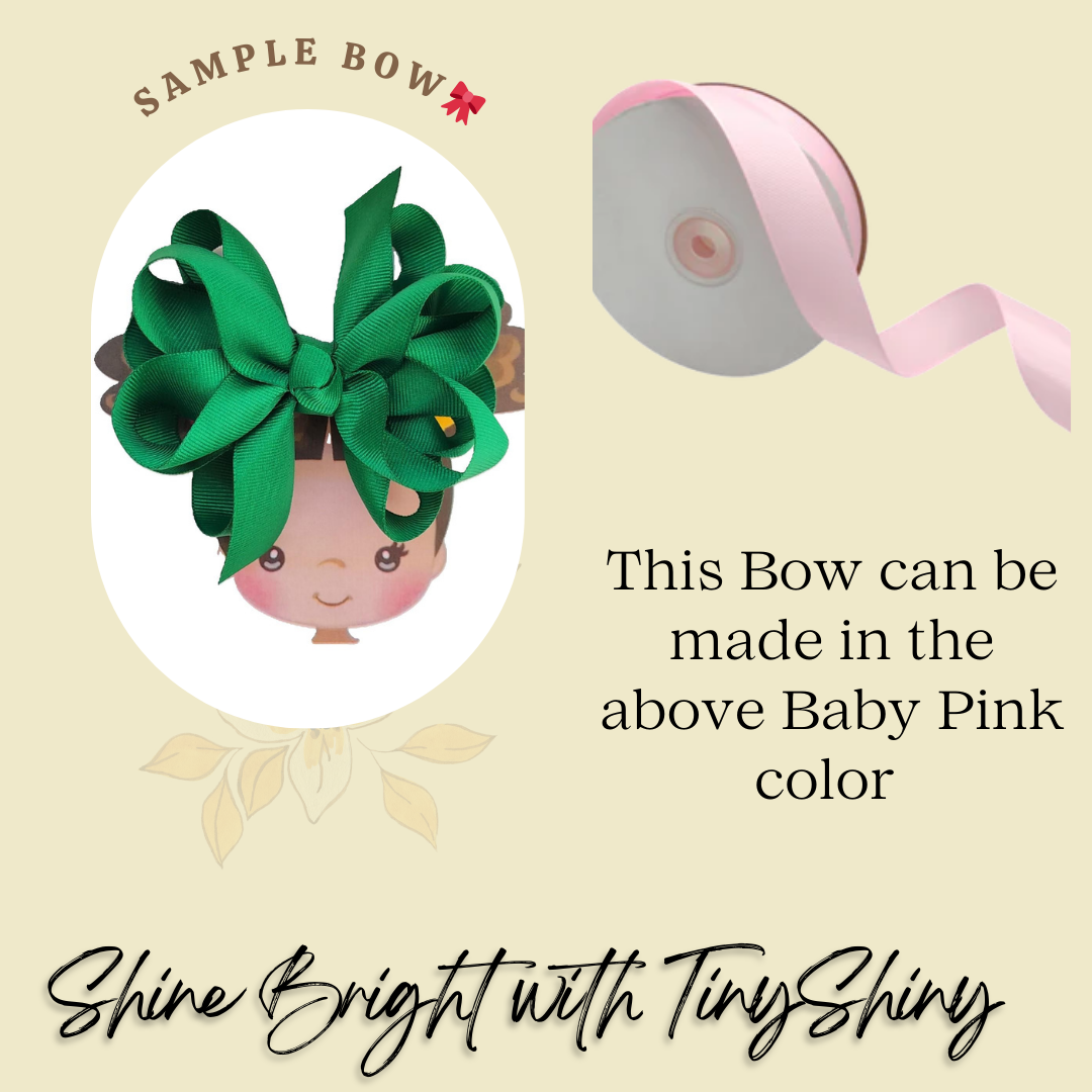 Octopus Bow - Medium -  Baby Pink