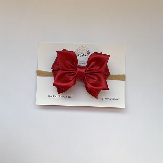 Baby Bow - Style5.1-Wine Red