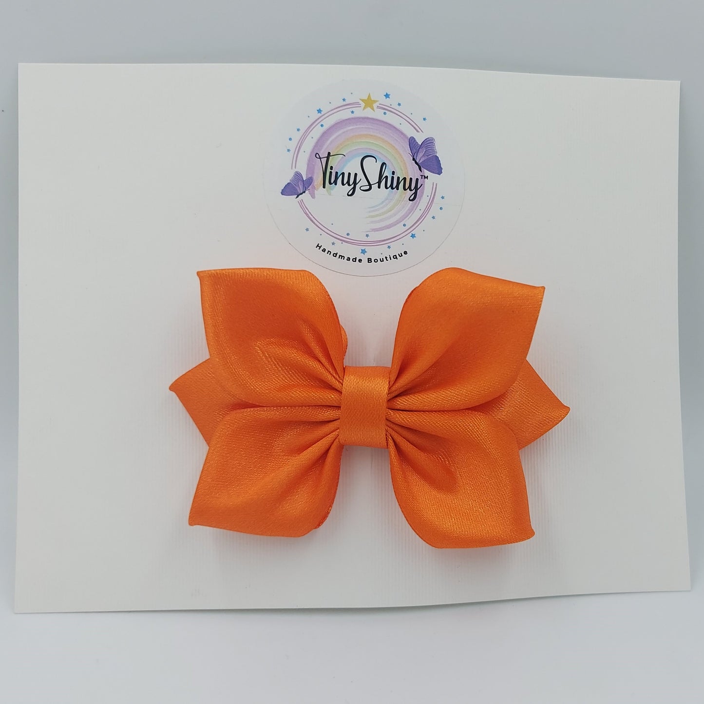 SatinRibbon-Bow-Style1-Bright Orange