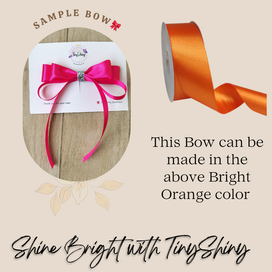 SatinRibbon-Bow-Style7-Bright Orange