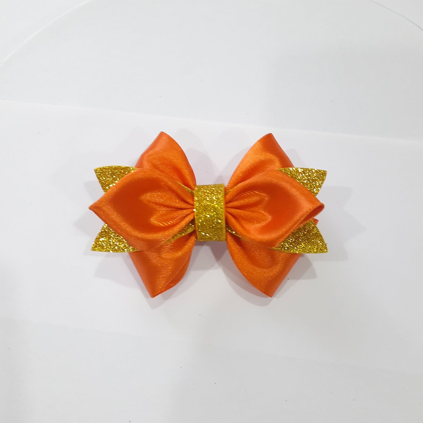 SatinRibbon-Bow-Style2-Bright Orange