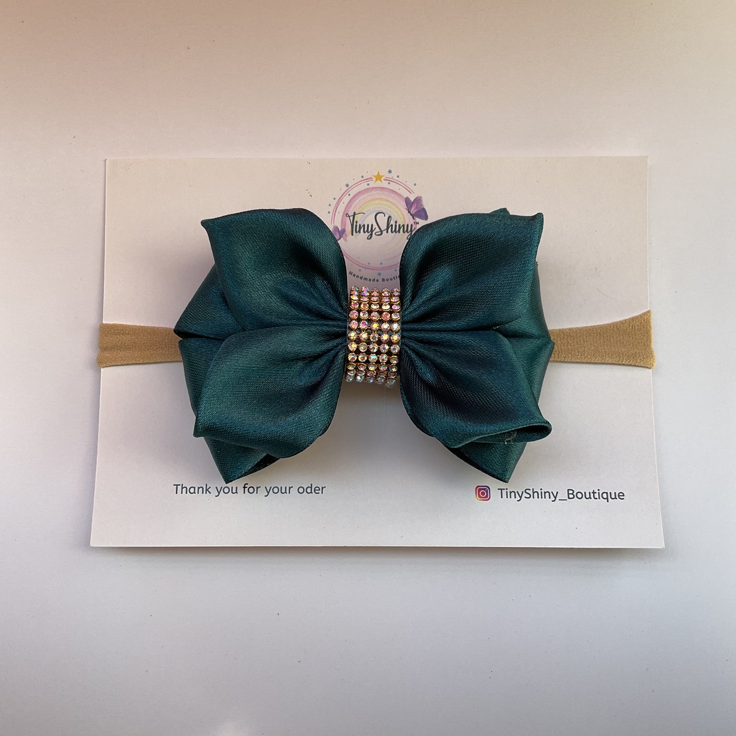 SatinRibbon-Bow-Style3.1-Teal Green