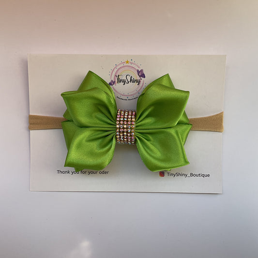 SatinRibbon-Bow-Style3.1-Lime Green