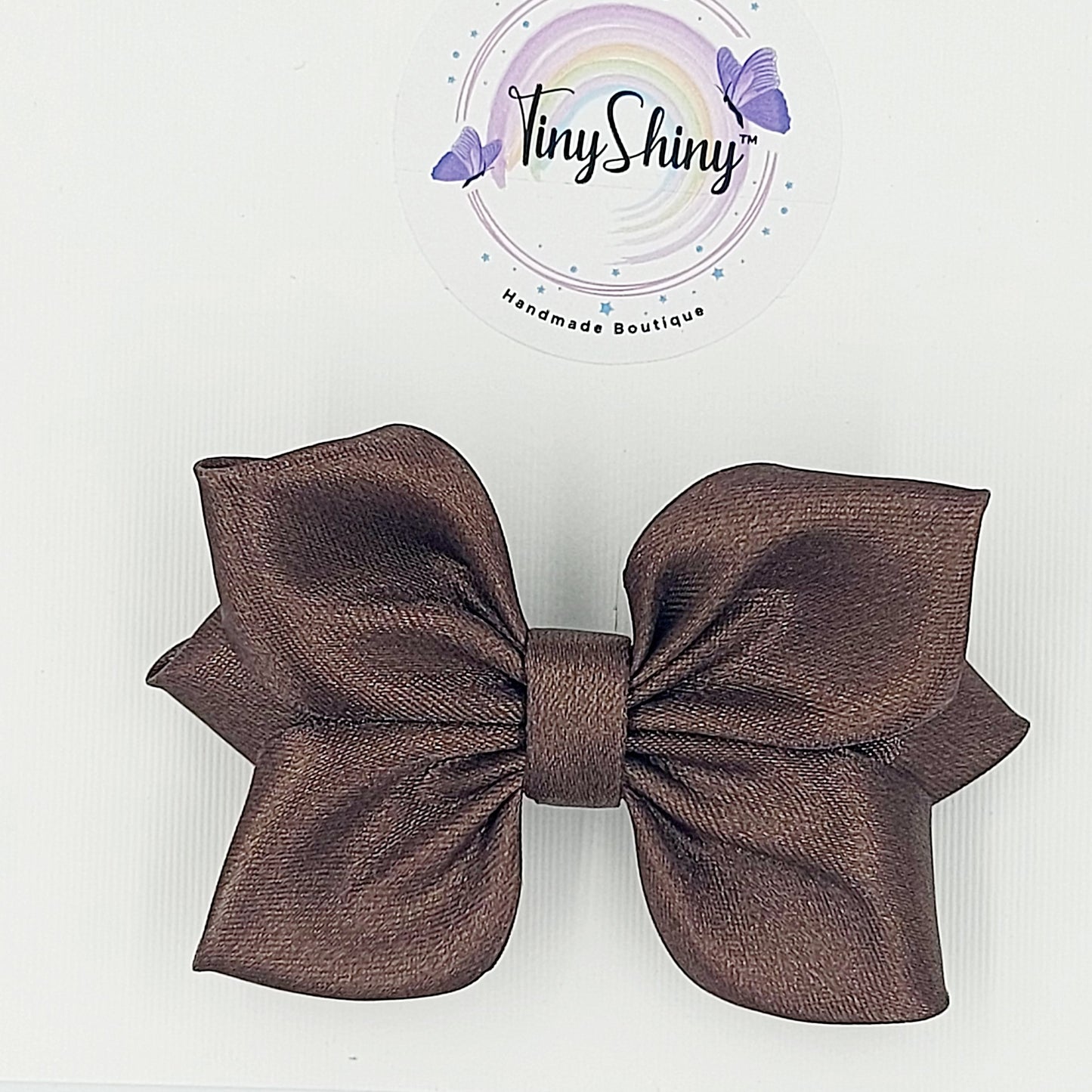 SatinRibbon-Bow-Style1-Coffee Brown