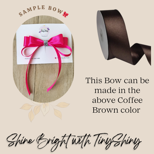 SatinRibbon-Bow-Style7-Coffee Brown
