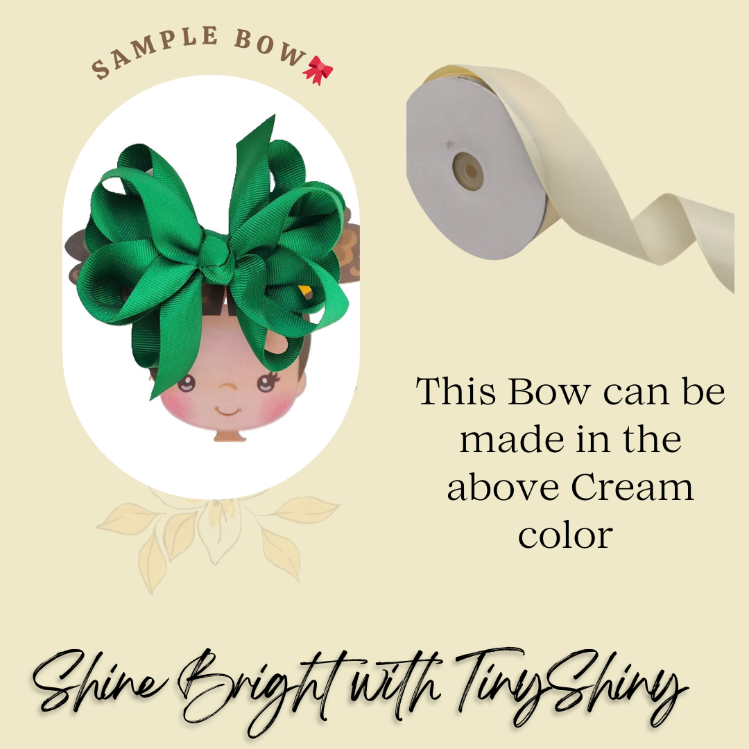 Octopus Bow - Medium -  Cream