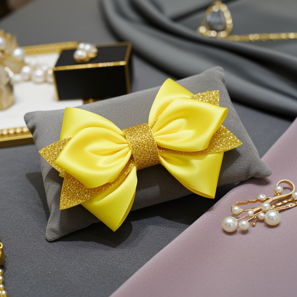SatinRibbon-Bow-Style2-Yellow