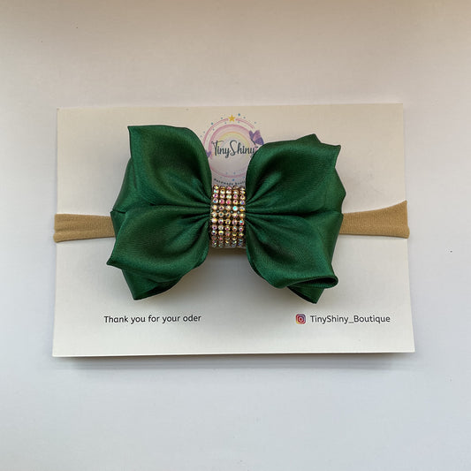 SatinRibbon-Bow-Style3.1-Dark Green