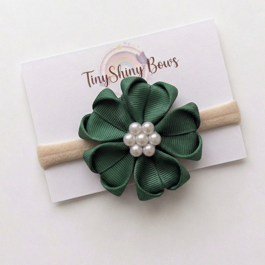 Baby Bow-Style 10-Dark Green