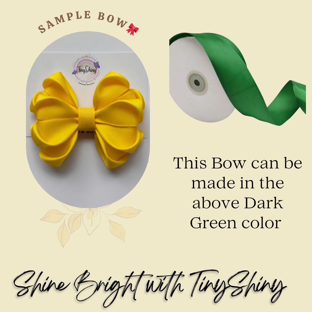 GRB-Boutique Bow-Style 3-Dark Green