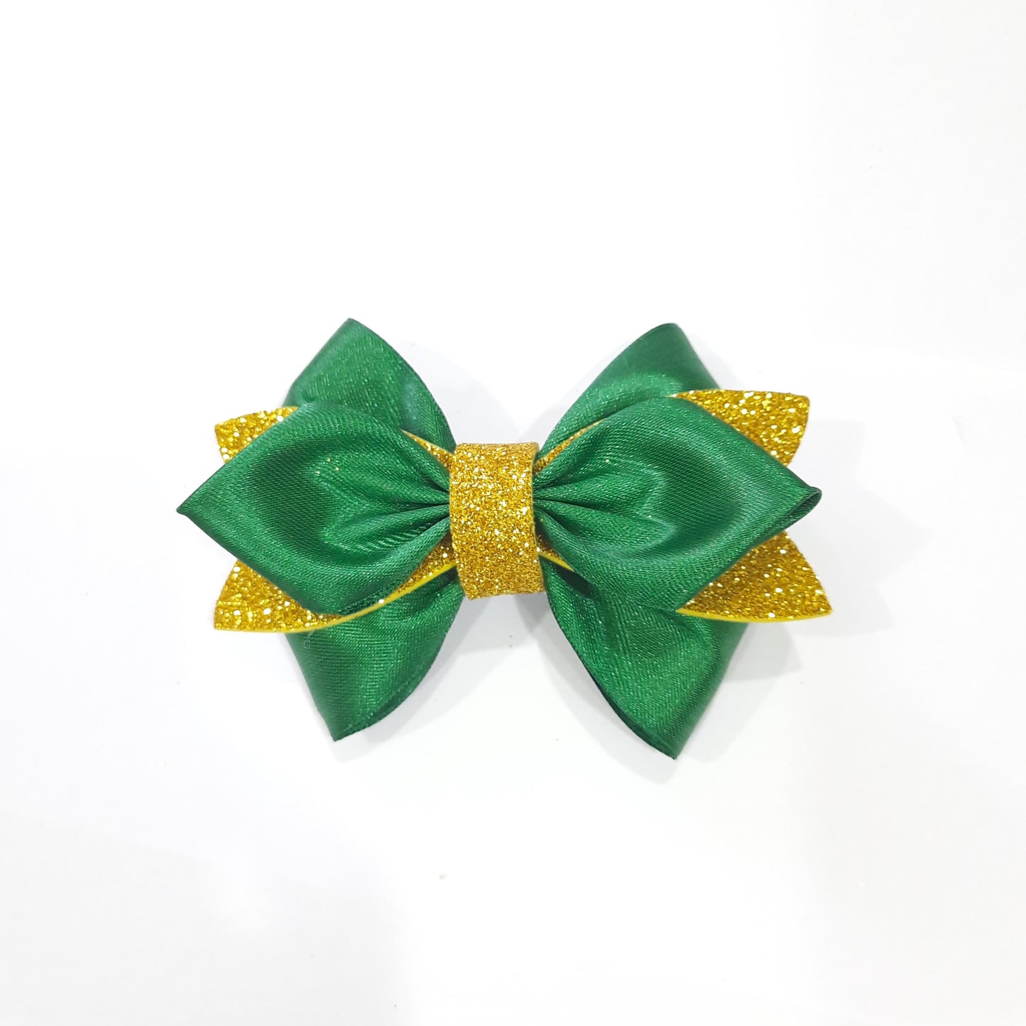 SatinRibbon-Bow-Style2-Dark Green