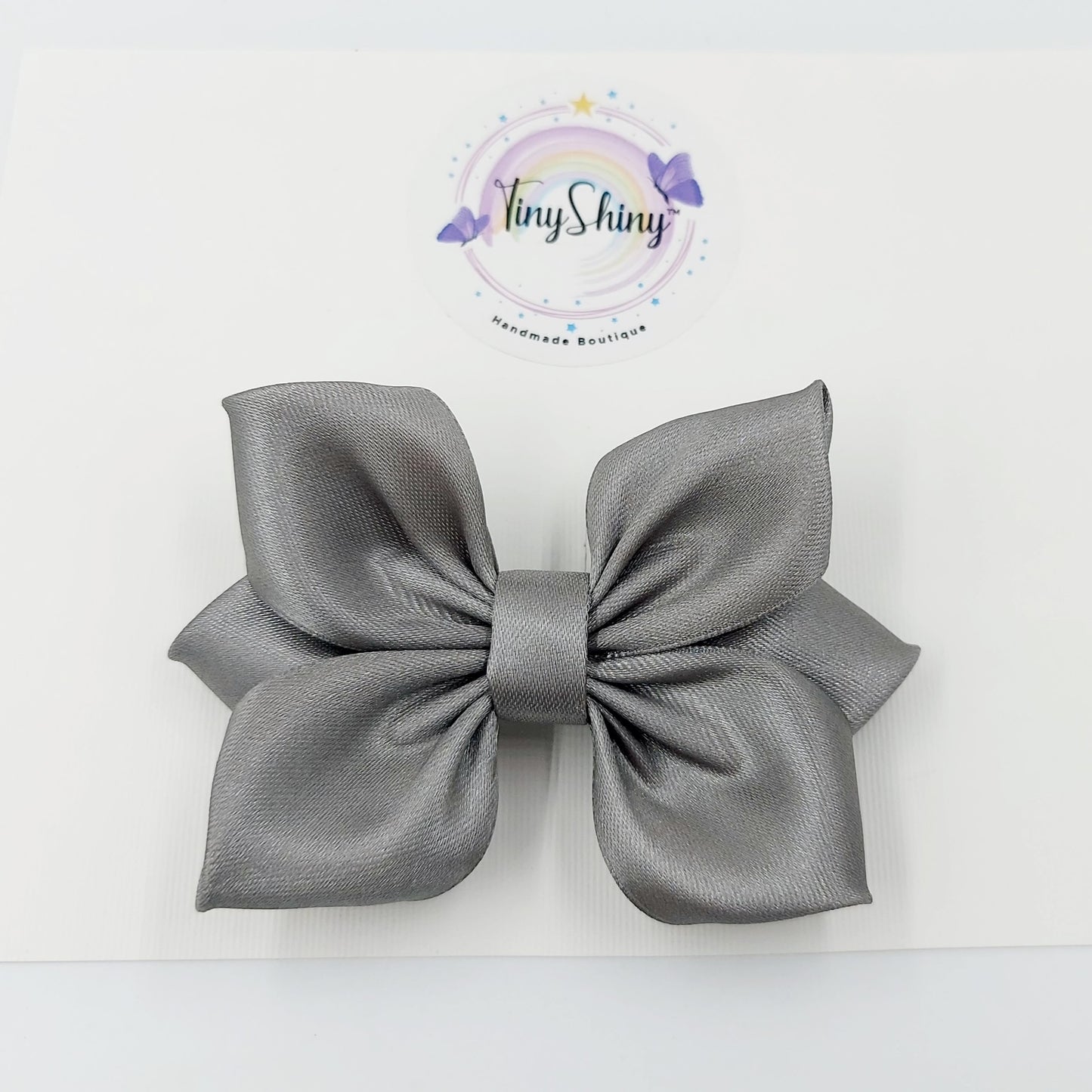 SatinRibbon-Bow-Style1-Dark Grey