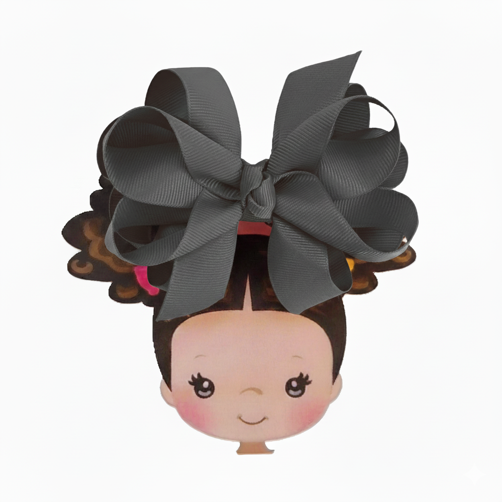 Octopus Bow - Medium -  Dark Grey